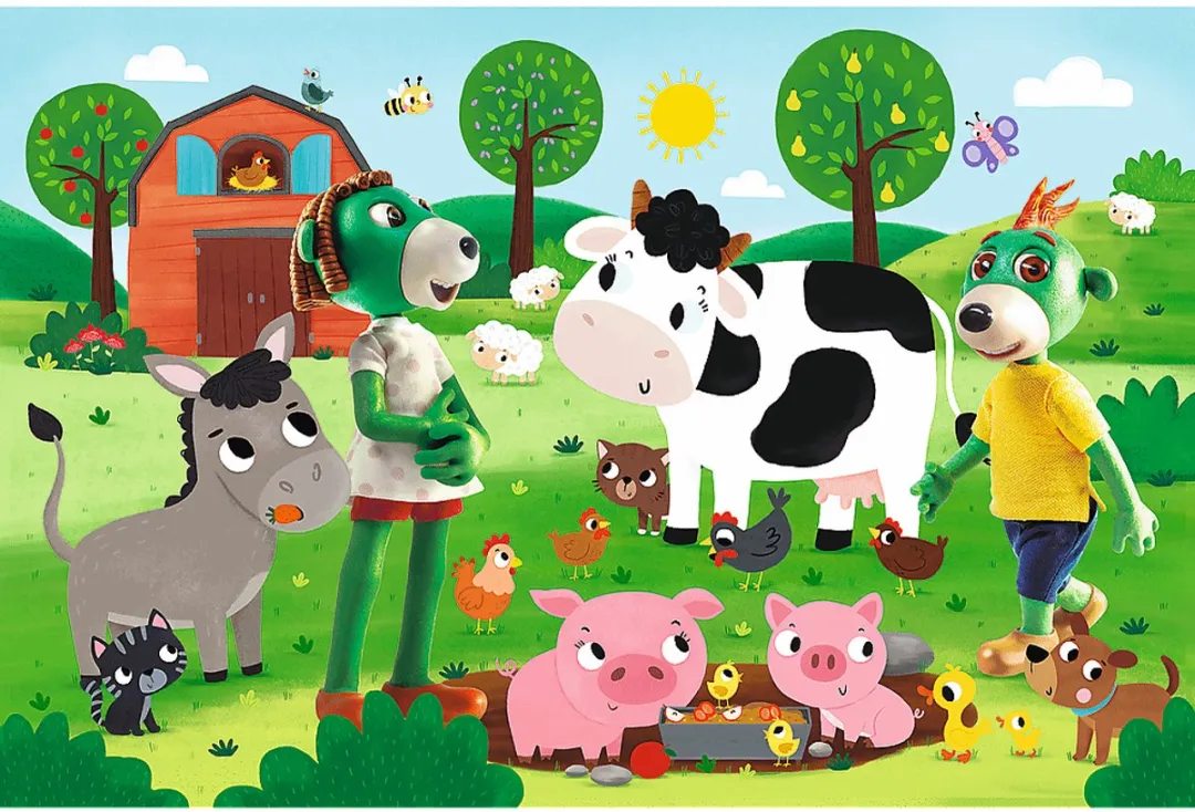 Trefl Legpuzzel Treflik Family Boerderij 24 Stuks - Multicolor