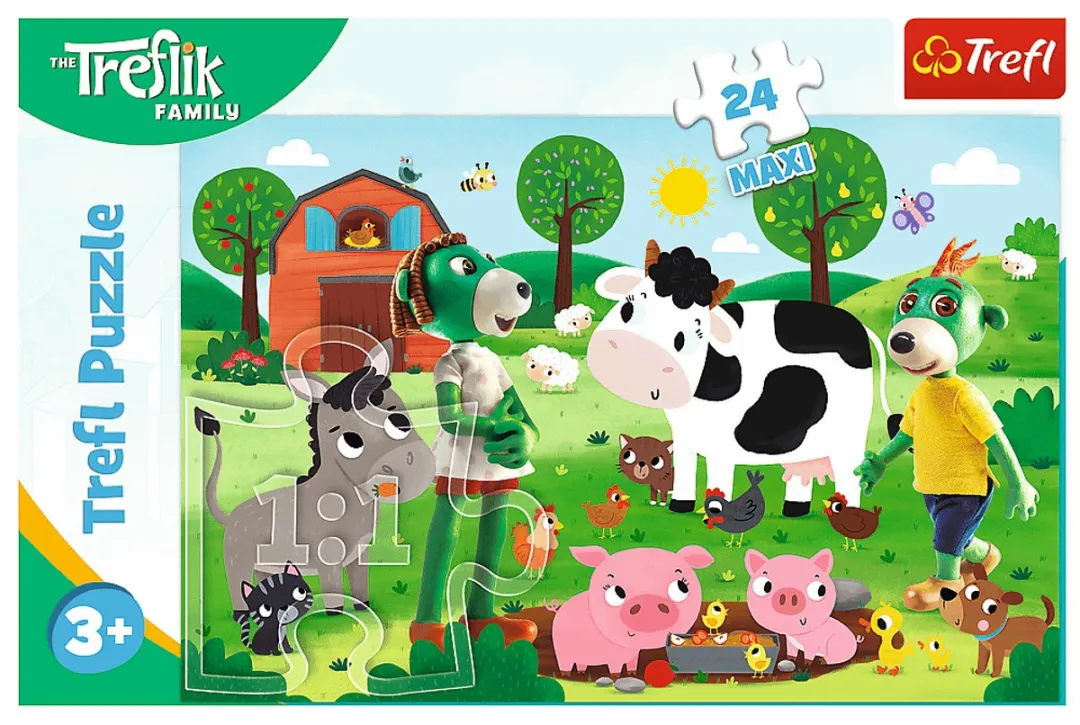 Trefl Legpuzzel Treflik Family Boerderij 24 Stuks - Multicolor