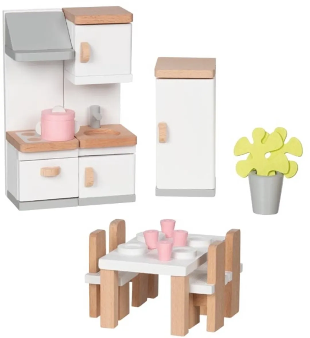 Goki Design Keuken Poppenhuismeubeltjes 20-delig - Meerkleurig