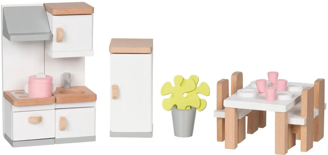 Goki Design Keuken Poppenhuismeubeltjes 20-delig - Meerkleurig