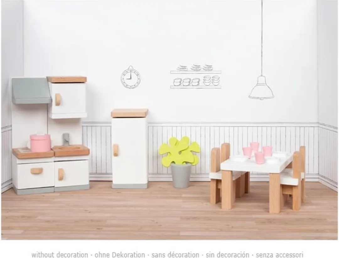 Goki Design Keuken Poppenhuismeubeltjes 20-delig - Meerkleurig