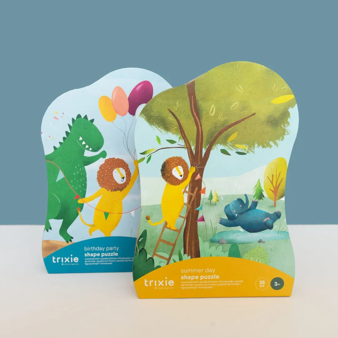 Trixie Vormenpuzzel Verjaardagsfeest 36 Stuks - Multi