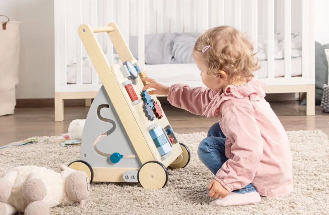 Pinolino Titus Houten Looptrainer Grijs