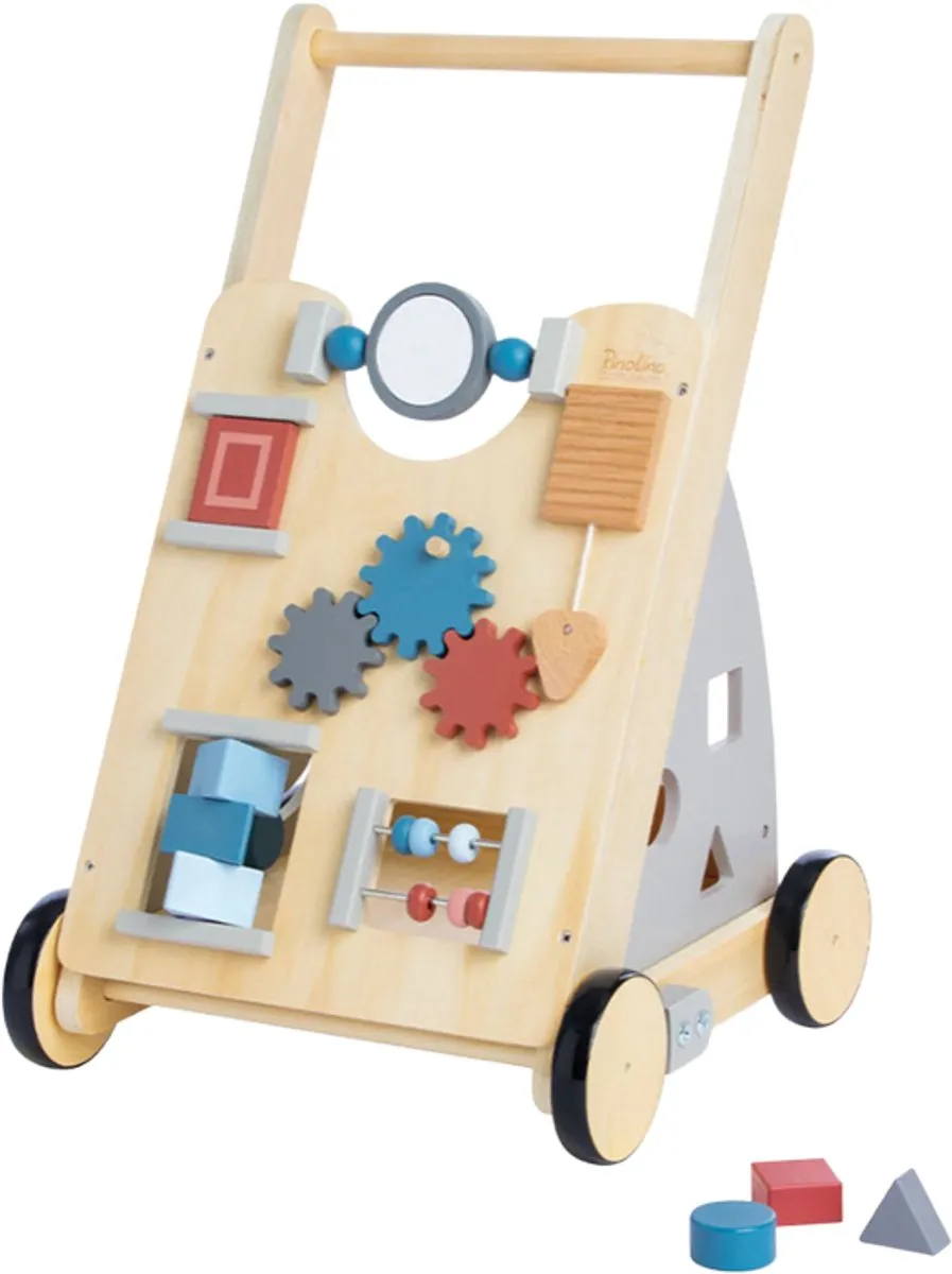 Pinolino Titus Houten Looptrainer Grijs