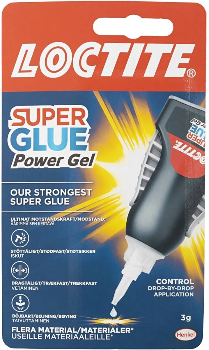Loctite Secondelijm Power Flex 3g Transparant