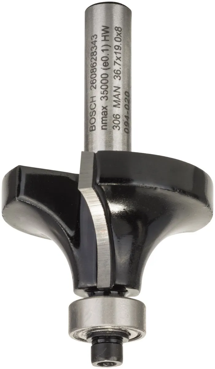 Bosch Afrondprofielfrezen 8mm R1 12mm L19mm