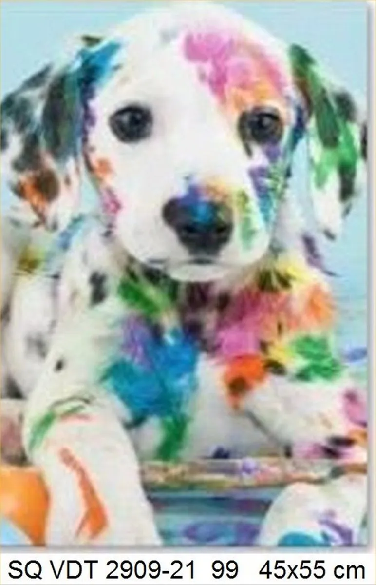 VDTOYS Diamond Painting VDTA099 - 45x55cm - Painter Dog