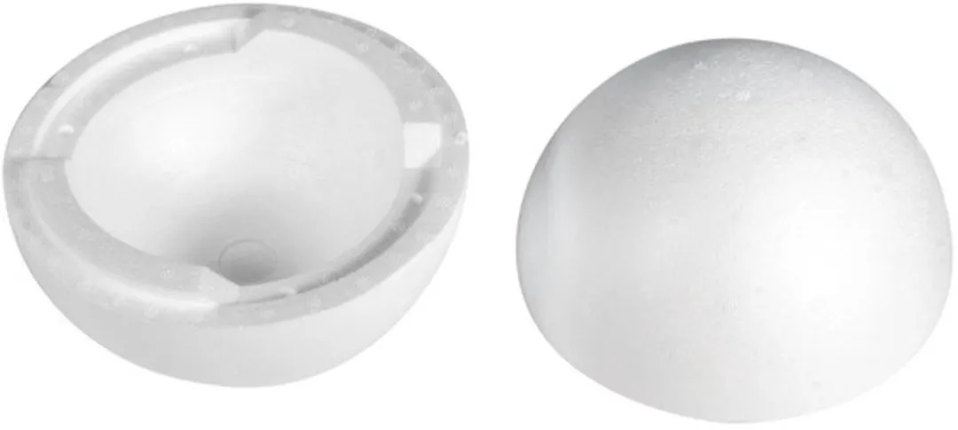 Rayher Hobby Holle Piepschuim Bal 20cm - 8 Stuks Wit