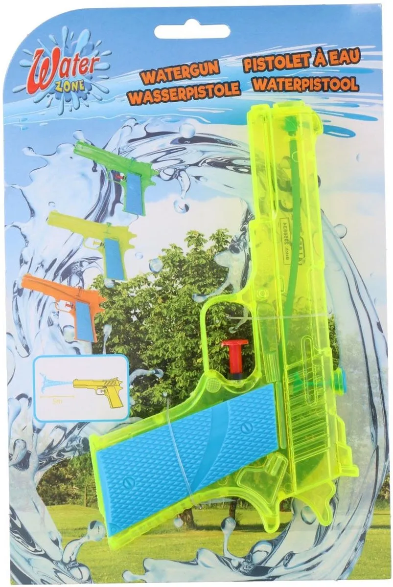 Eddy Toys Politie Waterpistool Geel 18cm