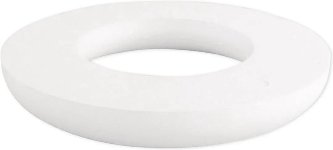 Rayher Piepschuim Ring/Krans Wit 20cm