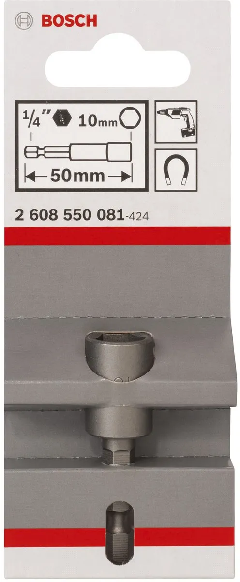 Bosch DOP 10.0 Dopsleutels met magneet - 1 cm