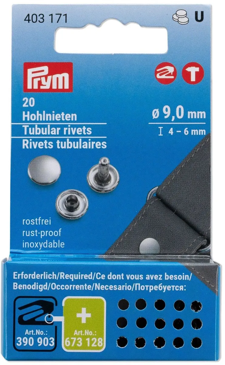 Prym Holnieten 9mm - 20 Stuks
