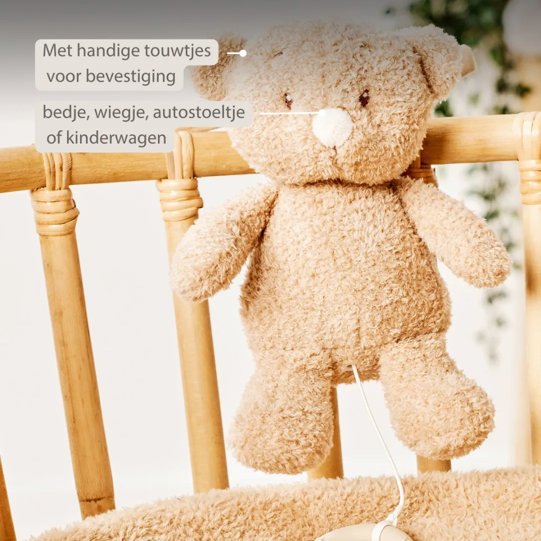 Nattou Teddy Muziekknuffel - 25cm - Beige