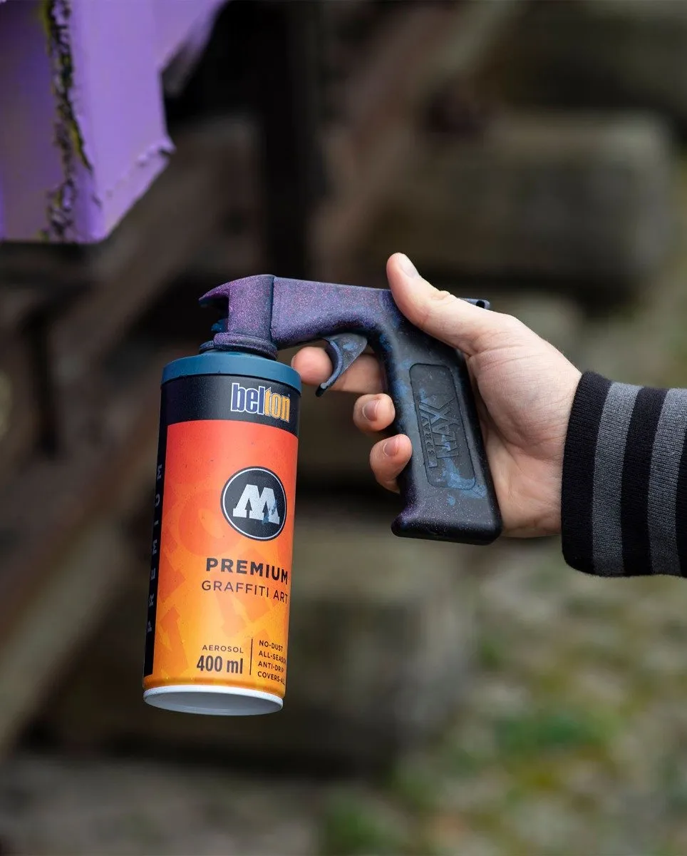 Molotow Spuitbus Pistolgrip Opzetstuk - Zwart