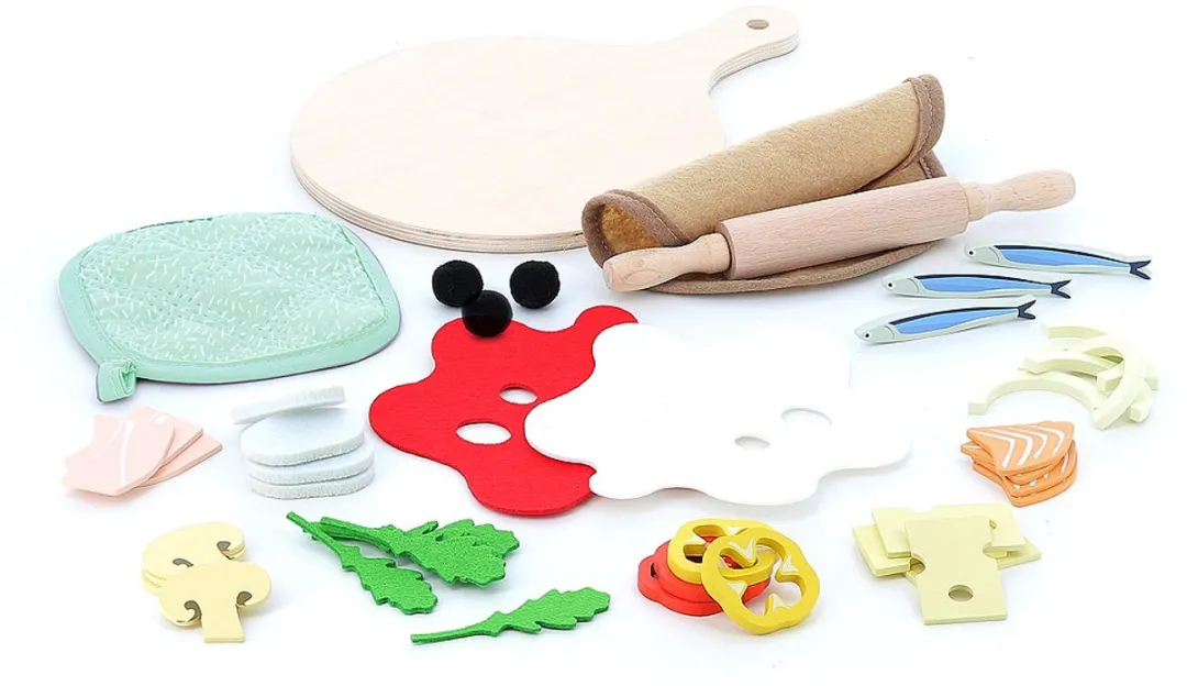 Vilac Houten Pizza Speelgoed - Multicolor