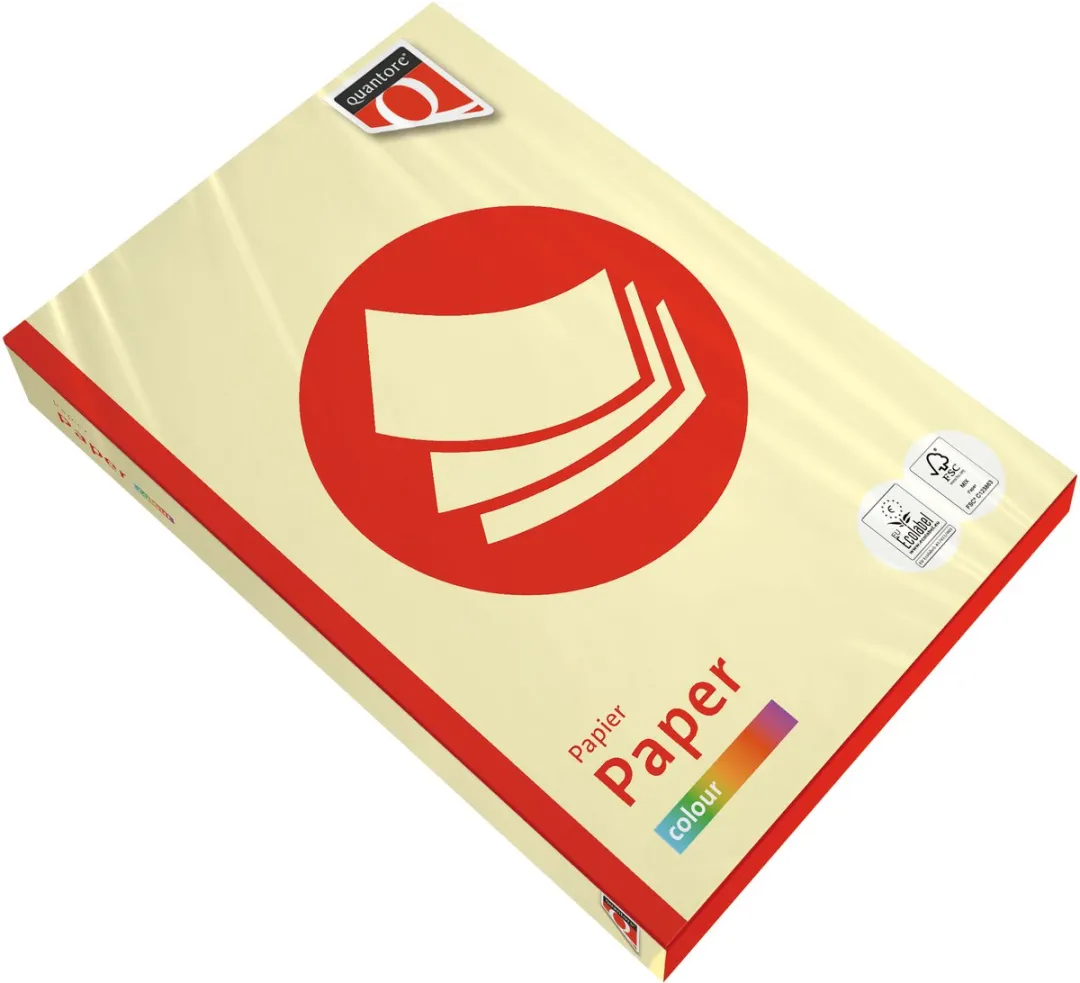 Quantore Kopieerpapier A3 120gr Kanariegeel 250 Vel