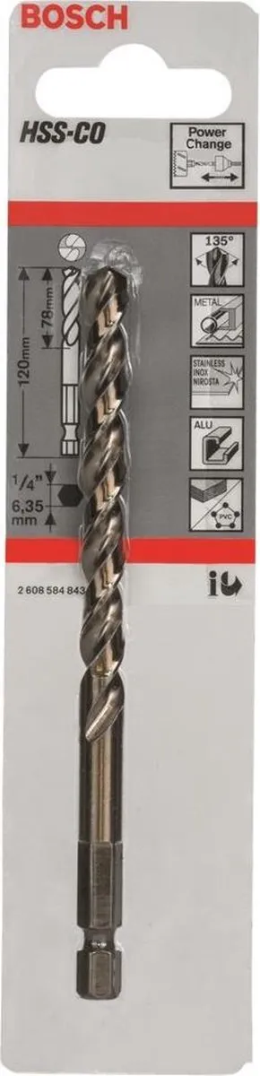 Bosch Centreerboor HSS-Co 120mm - Metaal
