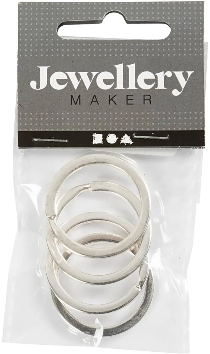 Creativ Company Sleutelringen 28mm - 4 Stuks
