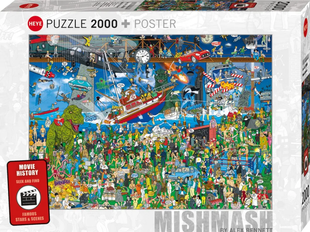 Heye Movie History Puzzel 2000 Stuks - Multicolor