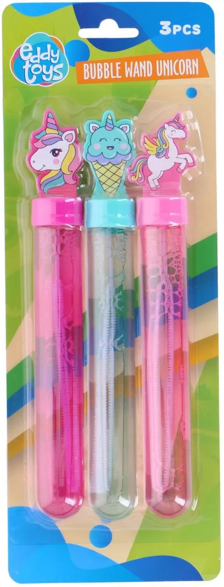 Eddy Toys Bellenblaas Unicorn Set 3 Stuks - Unicorn