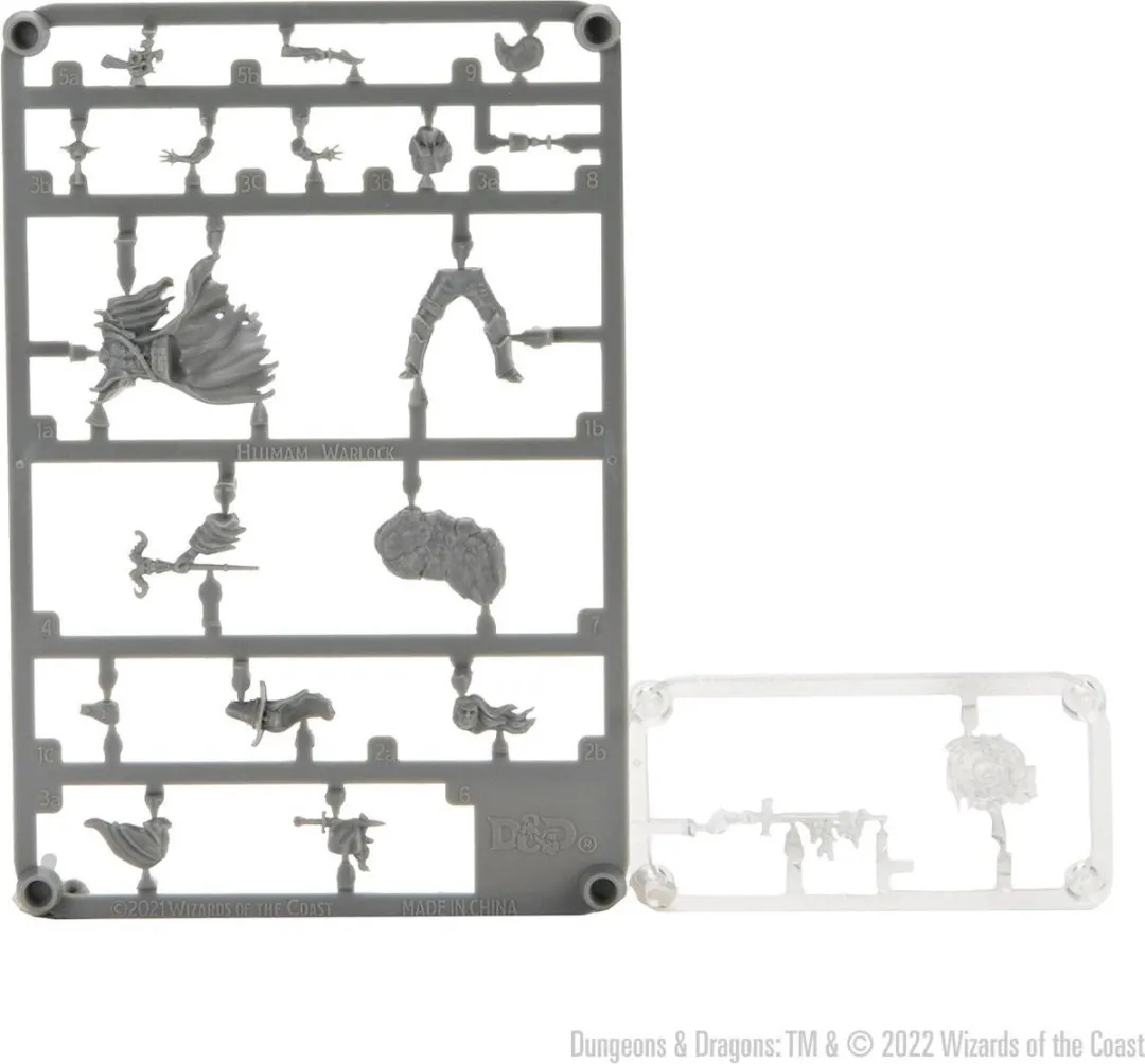 Wizkids D&D Frameworks Human Warlock Male - Grijs