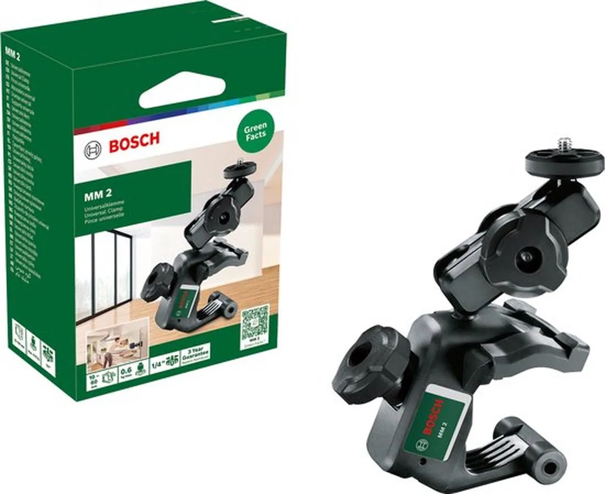 Bosch MM 2 Universeelklem - 1/4" Statiefschroefdraad - Zwart
