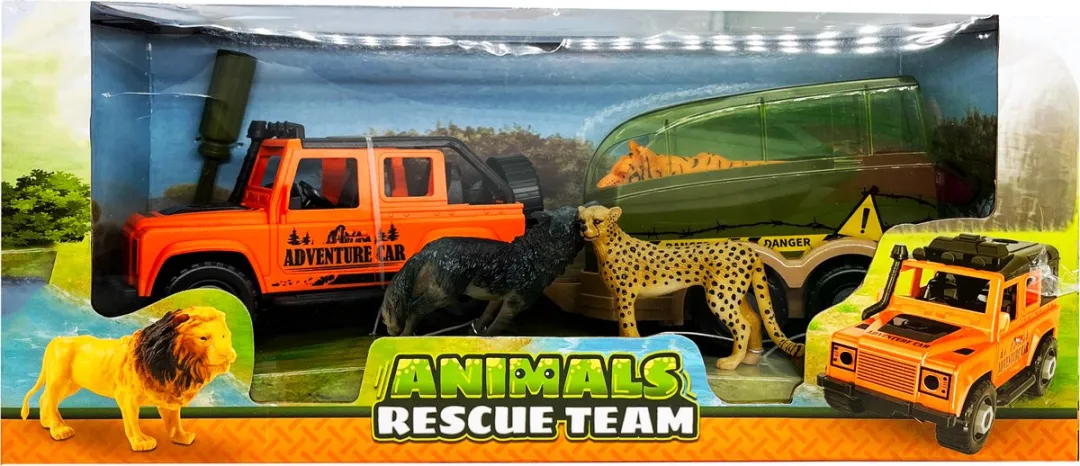 Ruby Toys Animal Life 4x4 Safari Auto met Aanhanger RT06307Z