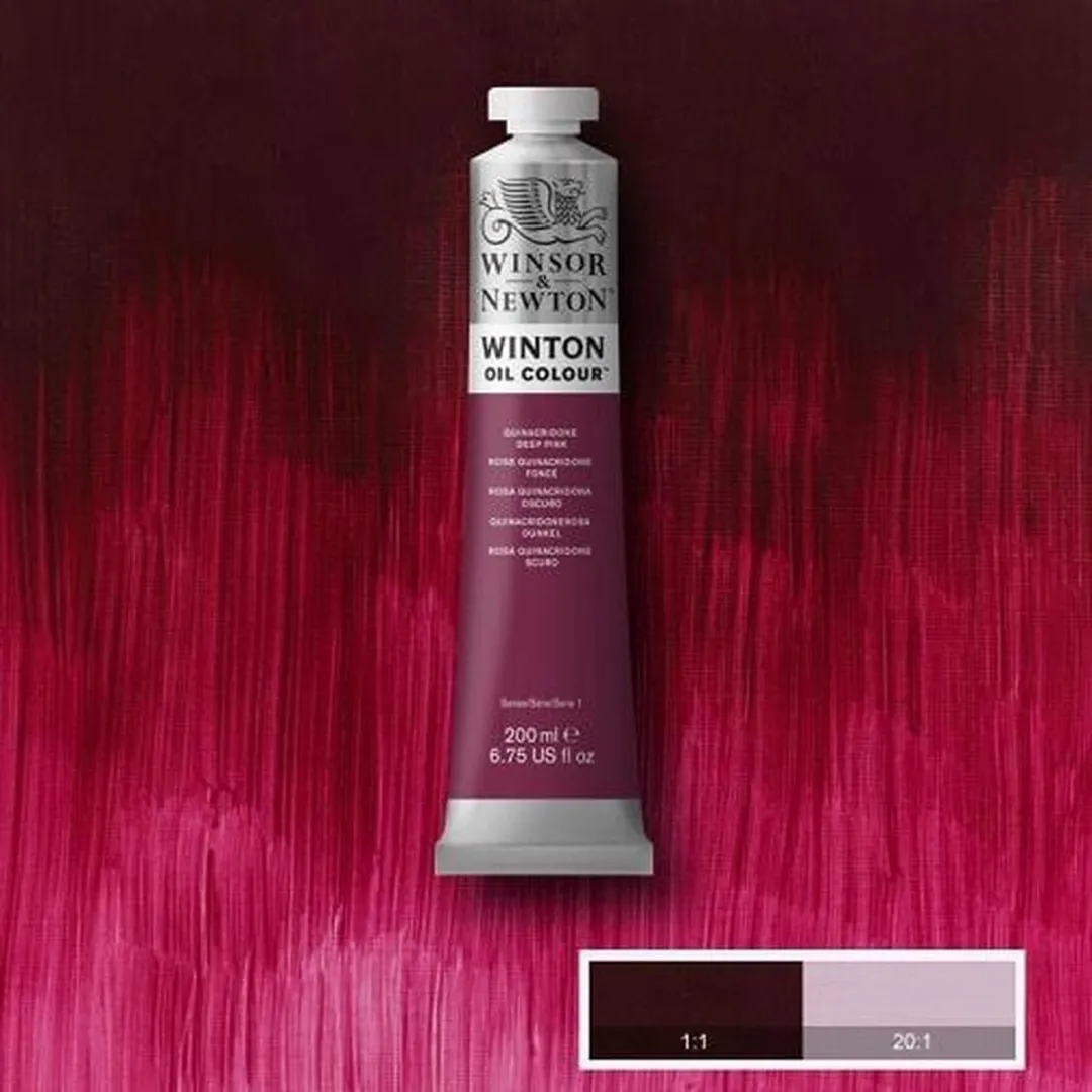 Winsor & Newton Winton Olieverf Quinacridone Dieproze 200ml