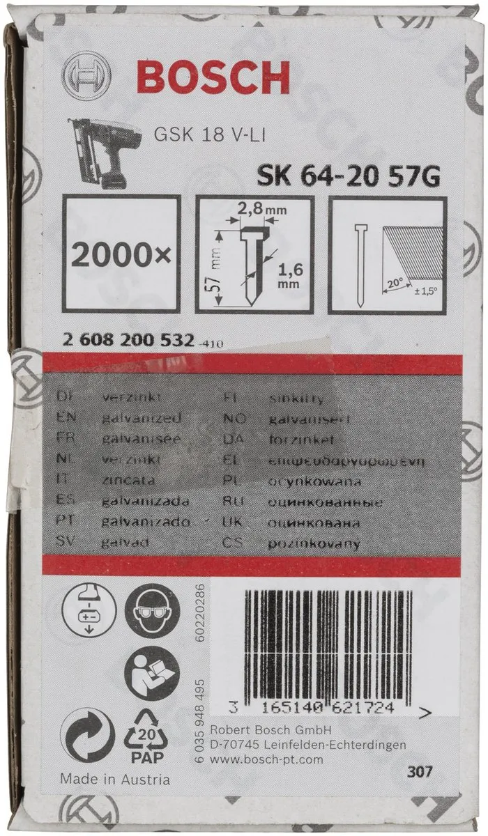 Bosch Spijker SK64-20 57G