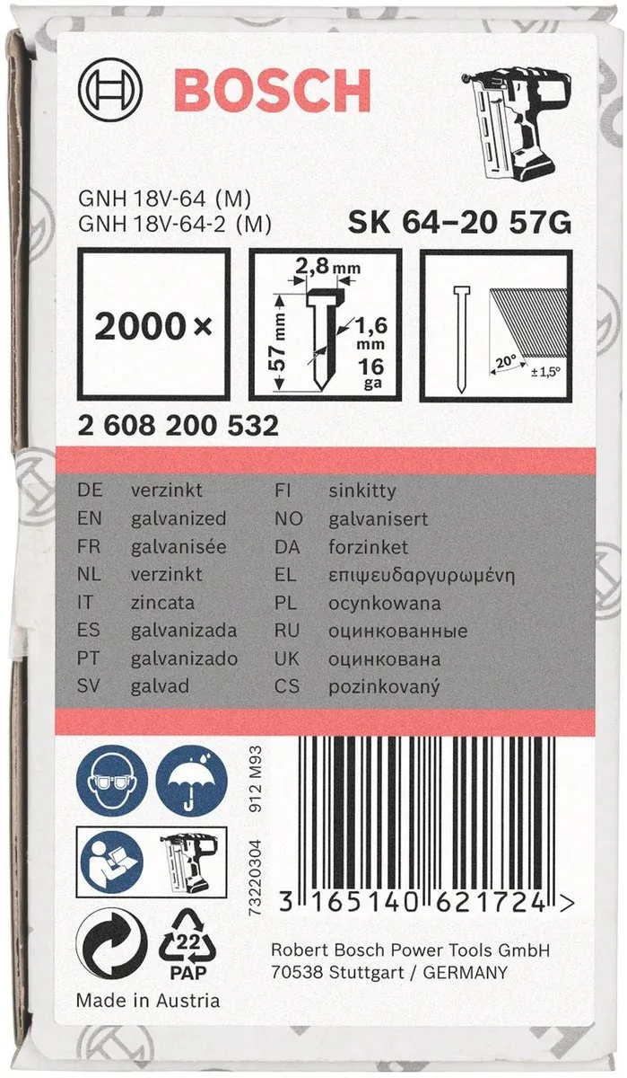 Bosch Spijker SK64-20 57G