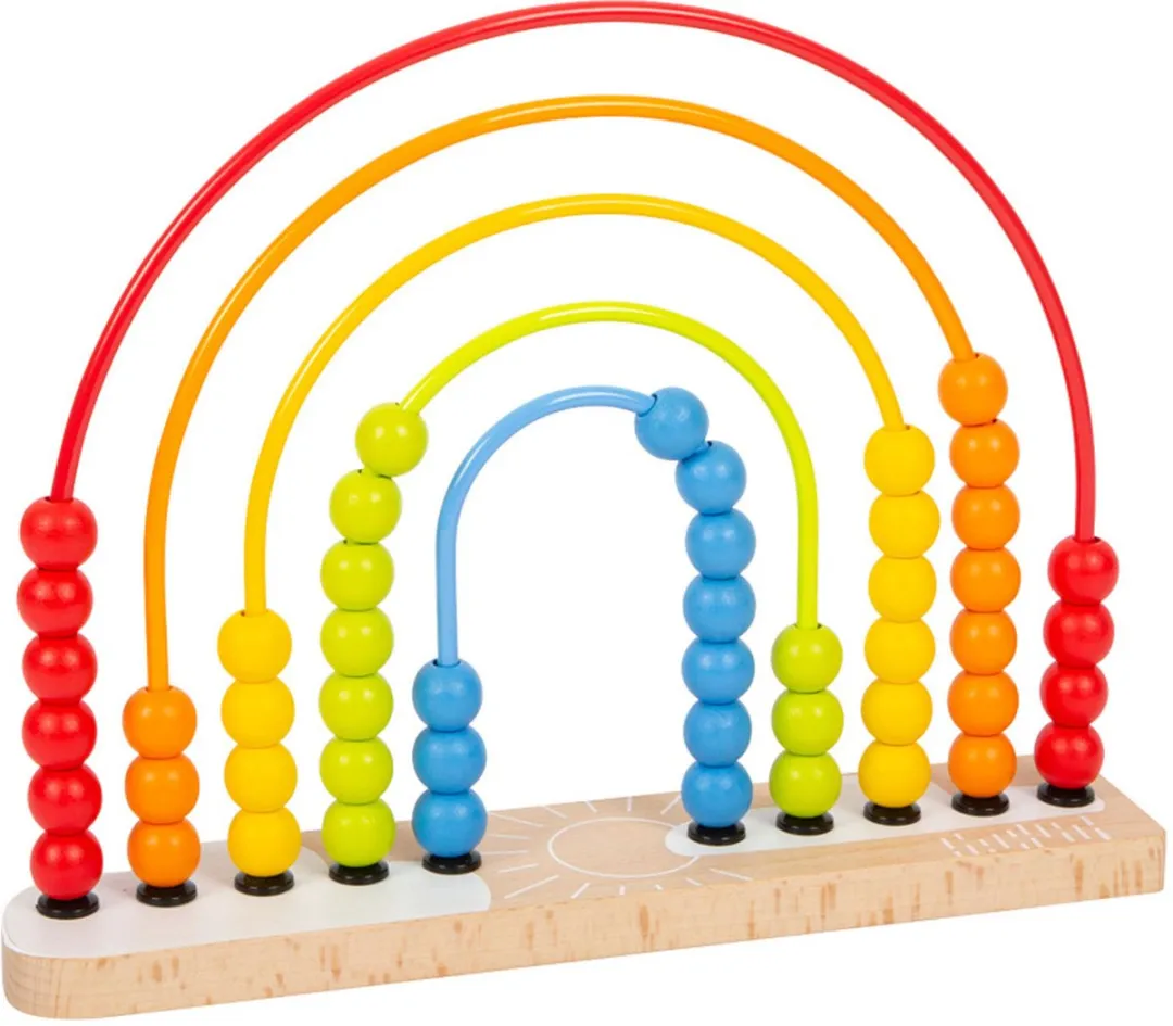 Small Foot Regenboog Houten Motoriekspiraal - 11965