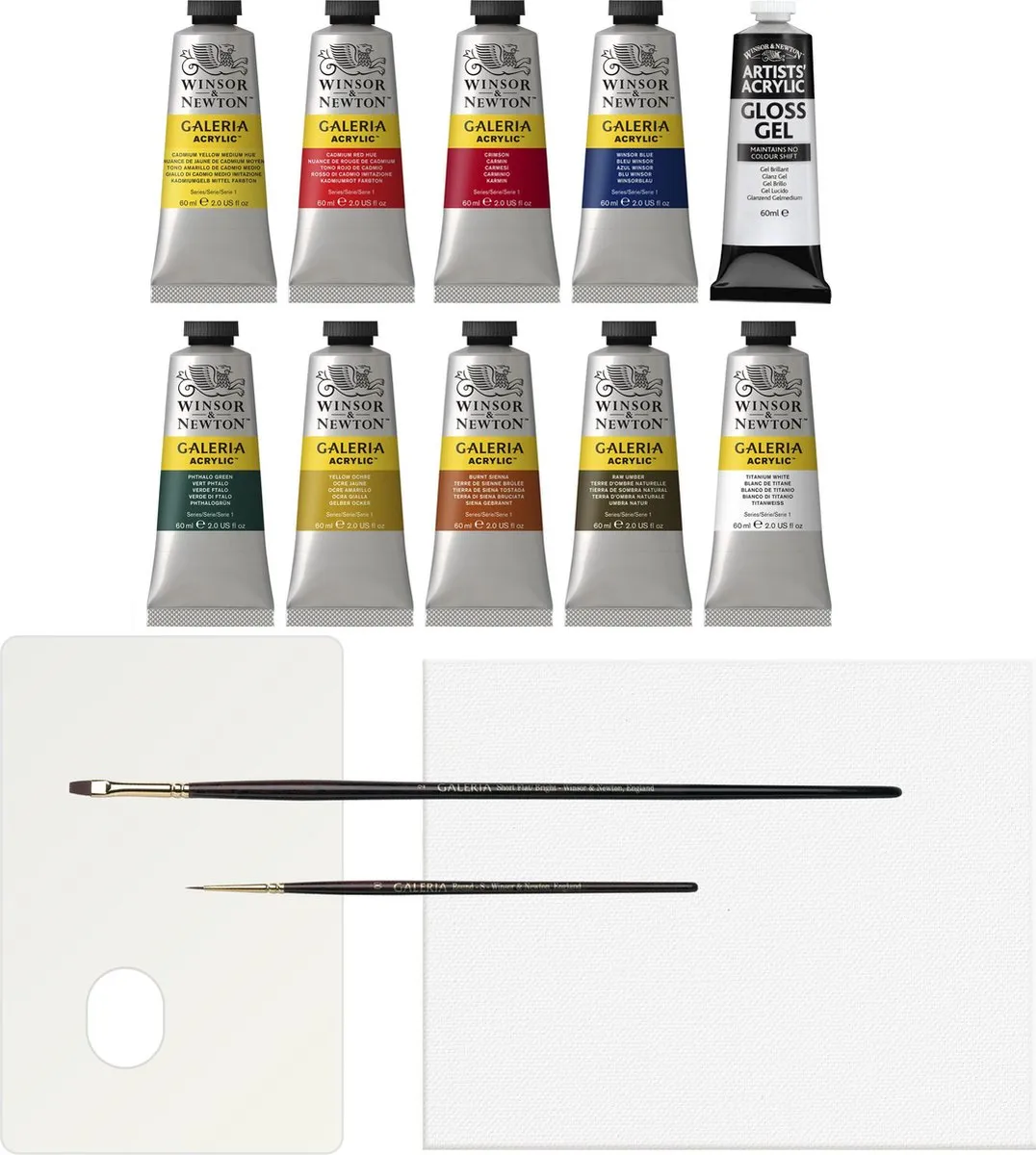 Winsor & Newton Galeria Acrylverf 9 Kleuren 60ml