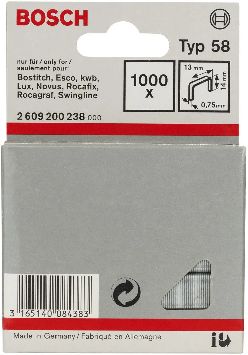 Bosch Nieten 13x0,75x14mm - 1000 Stuks