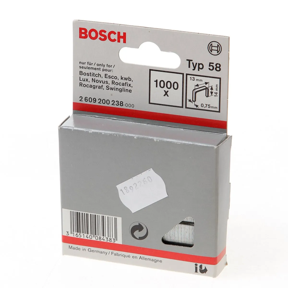 Bosch Nieten 13x0,75x14mm - 1000 Stuks