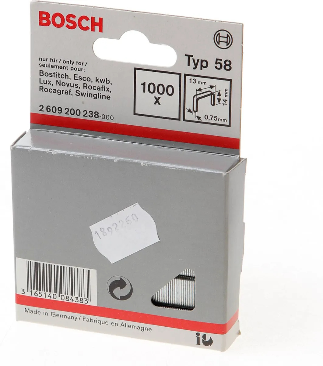 Bosch Nieten 13x0,75x14mm - 1000 Stuks