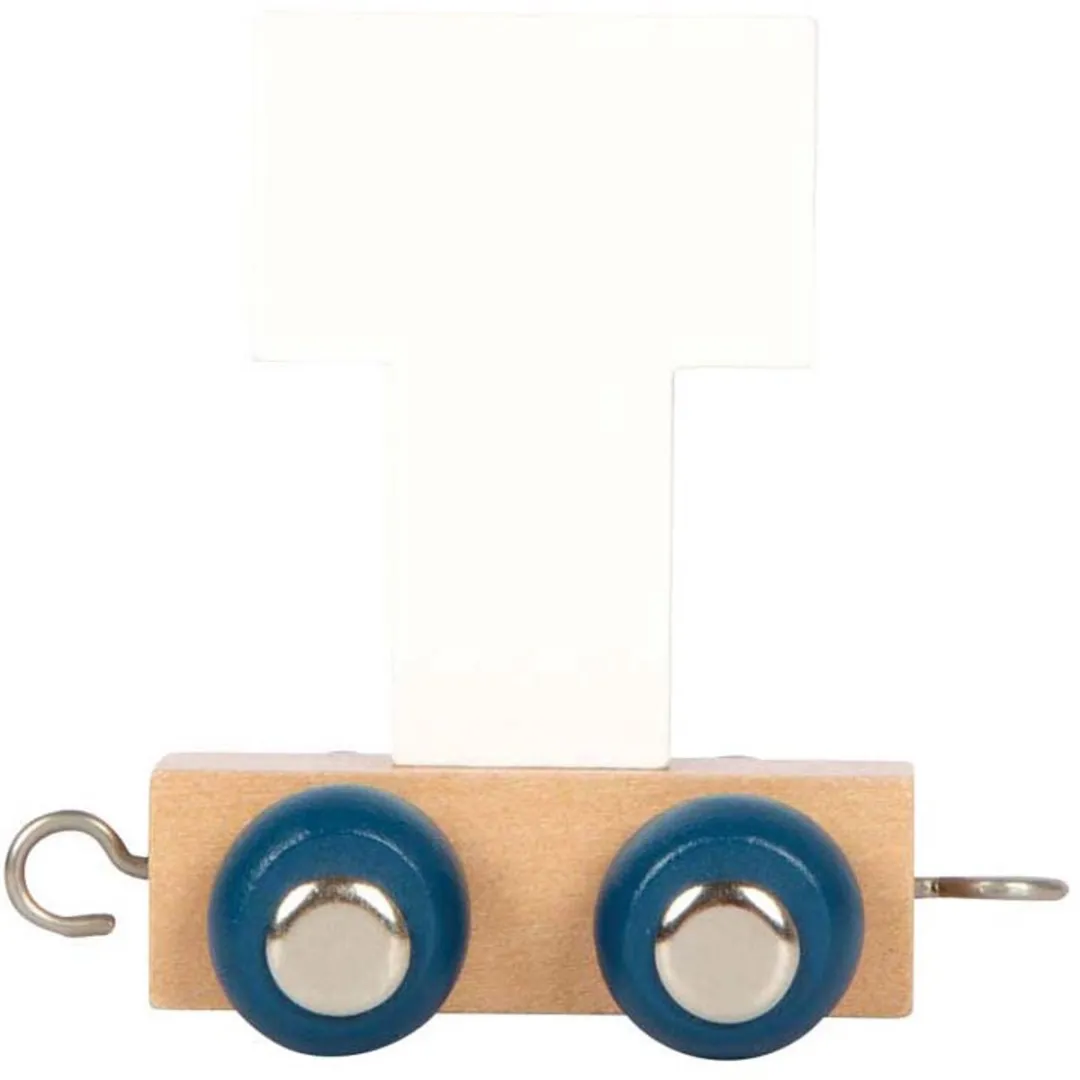 Small Foot Houten Lettertrein Polar T - Multicolor