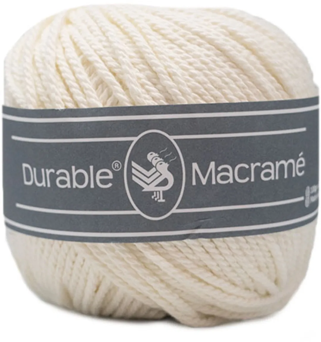 Durable Macramé 326 Ivory Katoen Garen