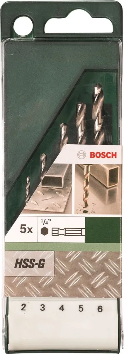 Bosch HSS-G Metaalborenset 5-delig - 2-6mm - afbeelding 6 van 6