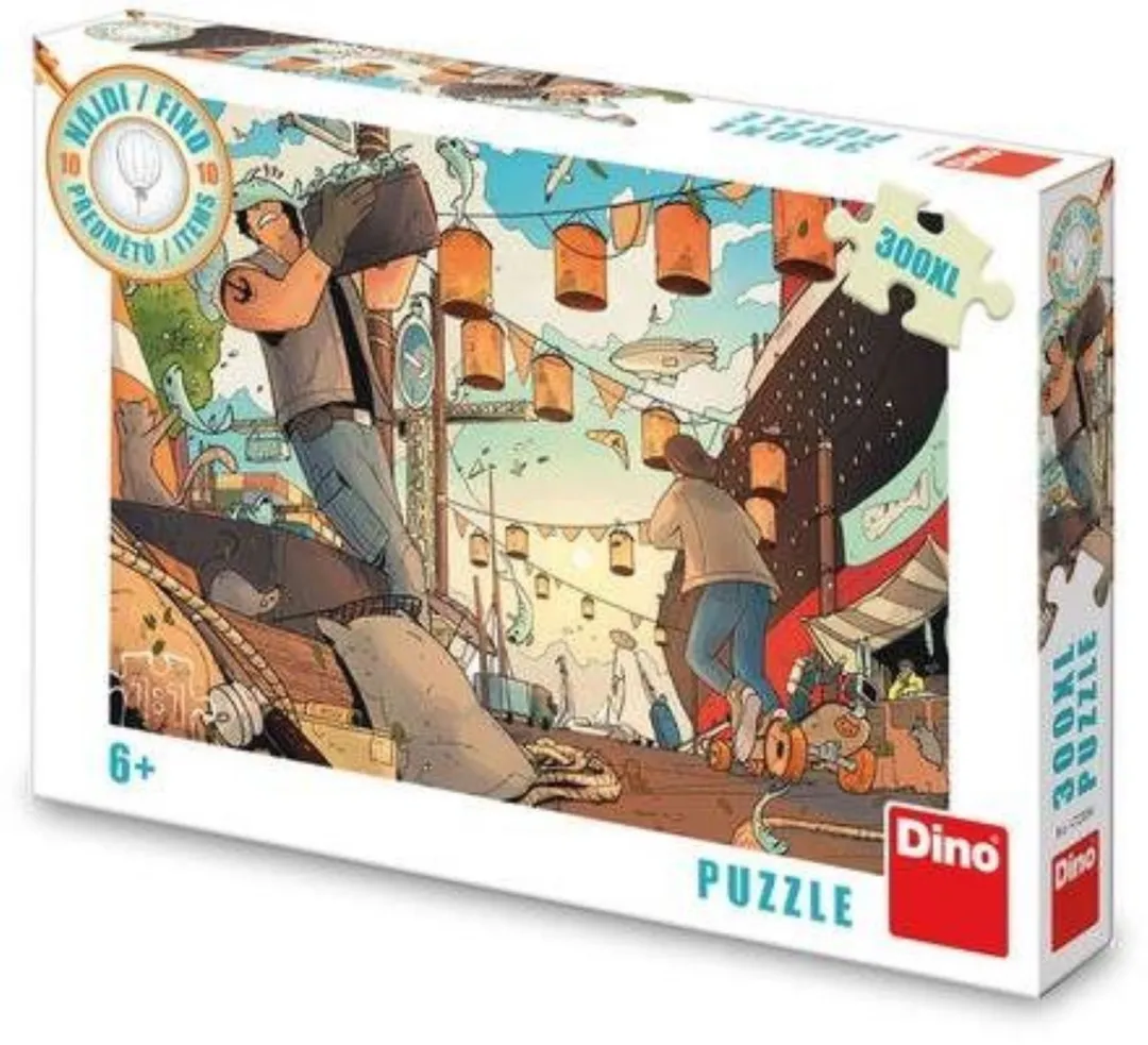 Dinotoys Puzzel Vissershaven 300 Stukjes - Meerdere kleuren