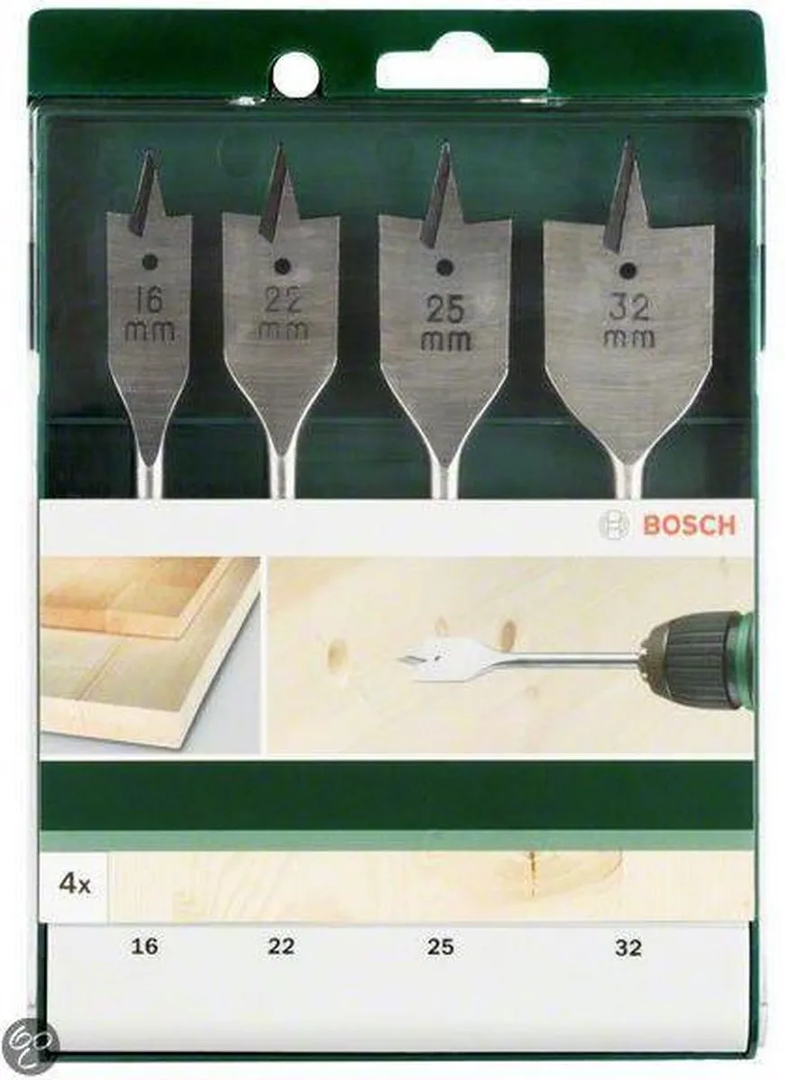 Bosch Speedborenset 4-delig - 16-32mm
