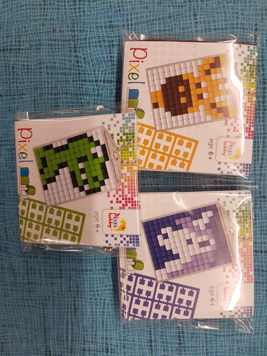 Pixelhobby Medaillons Giraf Eenhoorn Dino
