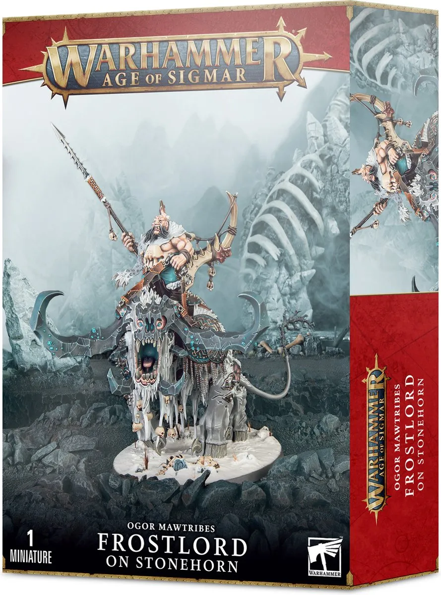 Games Workshop Ogor Mawtribes Frostlord on Stonehorn