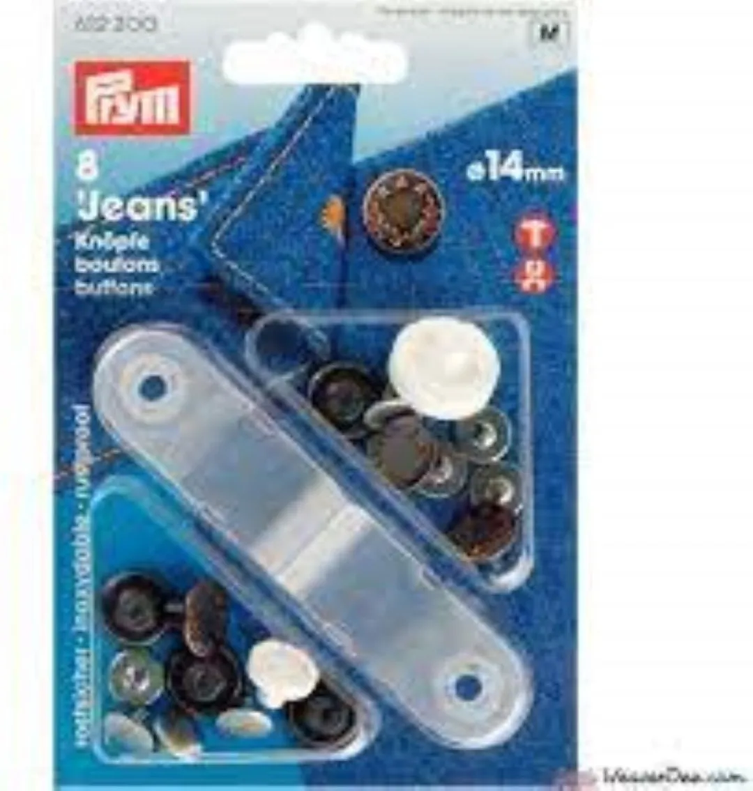 Prym Jeansknopen Lauwriërkrans 14mm Oud-koper - 8 Stuks