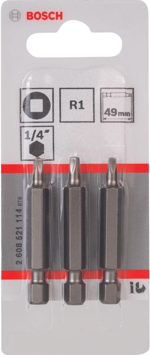 Bosch BIT 4-Kant 2608521114 - 3 Stuks