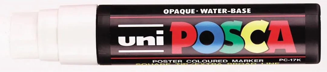 Posca PC-17K Paint Marker - Wit - afbeelding 6 van 6