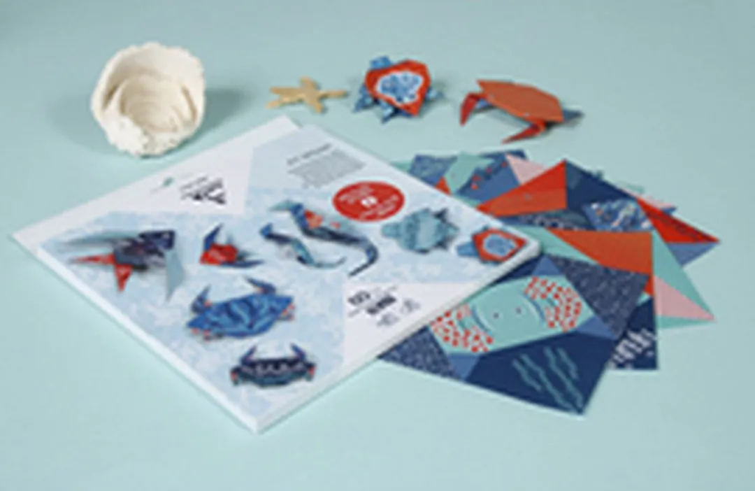 Clairefontaine Origami Papier Zeedieren - 60 Vel 70g