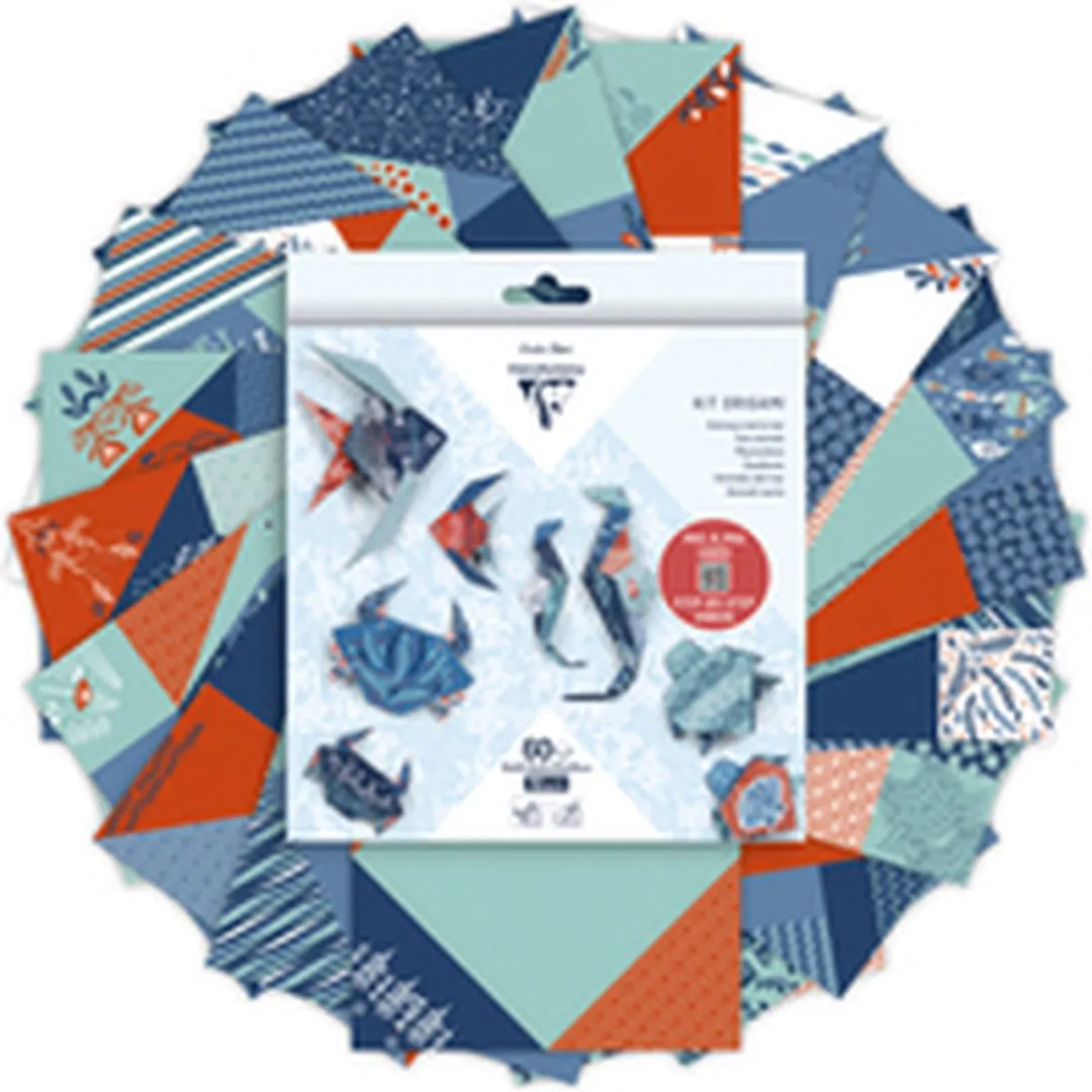 Clairefontaine Origami Papier Zeedieren - 60 Vel 70g