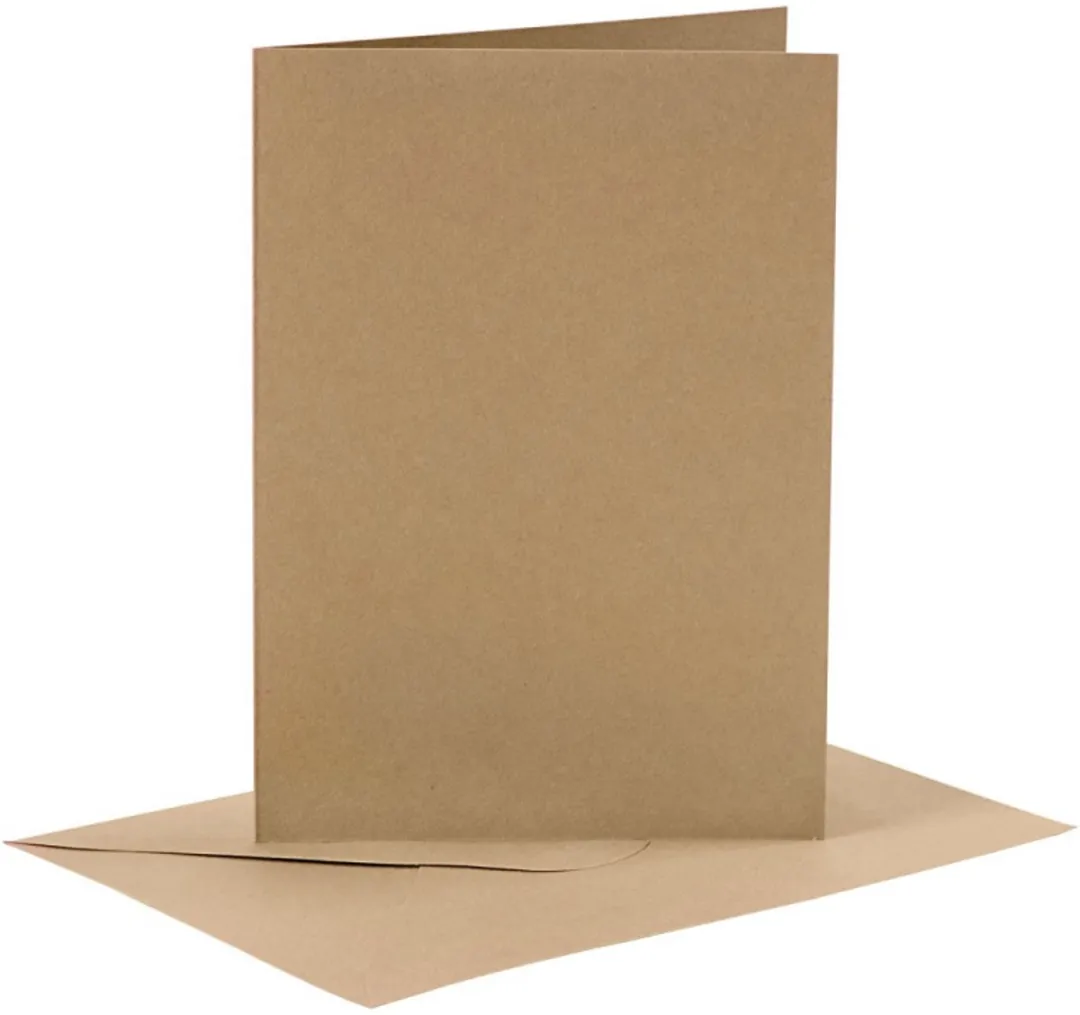 Creativ Company Kraft Kaarten & Enveloppen 10,5x15cm