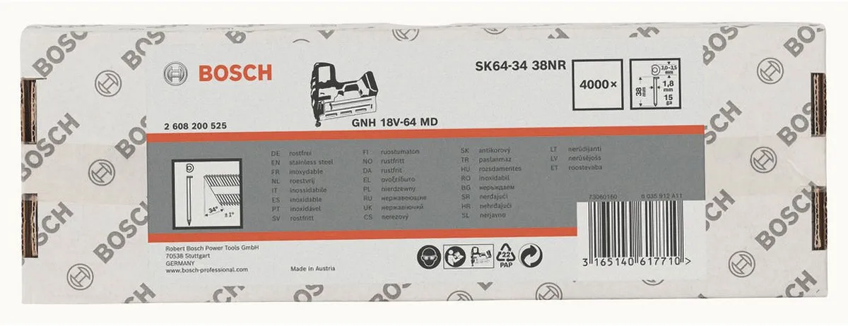 Bosch SPIJKER GSK 64-34 38 NR Nagels