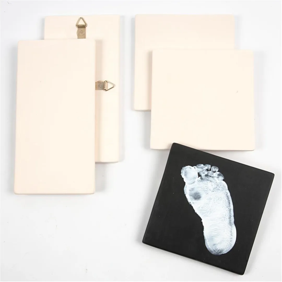 Creativ Company Teracotta Tegel 13x13cm - Wit